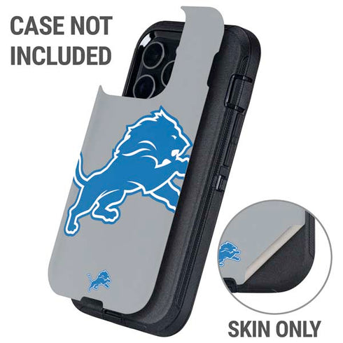 NFL Detroit Lions Large Logo Otterbox Defender iPhone Skin