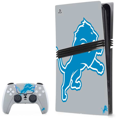 NFL Detroit Lions Large Logo PS5 Pro Bundle Skin