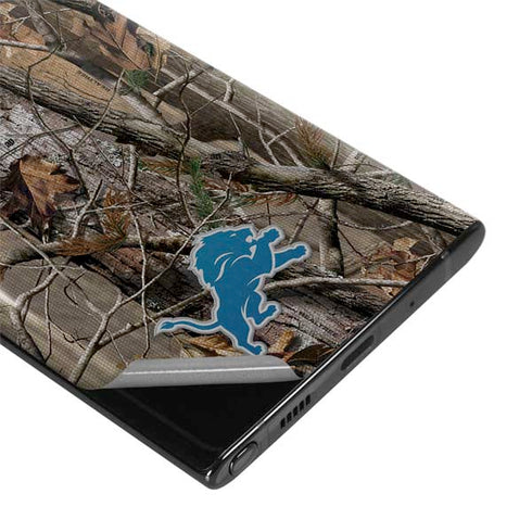 NFL Detroit Lions Realtree AP Camo Galaxy Note 10 Plus Skin