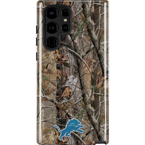 NFL Detroit Lions Realtree AP Camo Galaxy S25 Ultra Impact Case