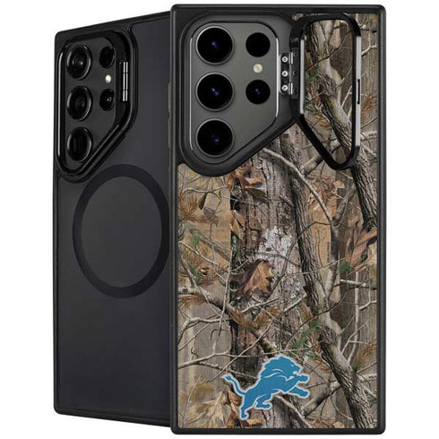 NFL Detroit Lions Realtree AP Camo Galaxy S24 Ultra Kickstand Case