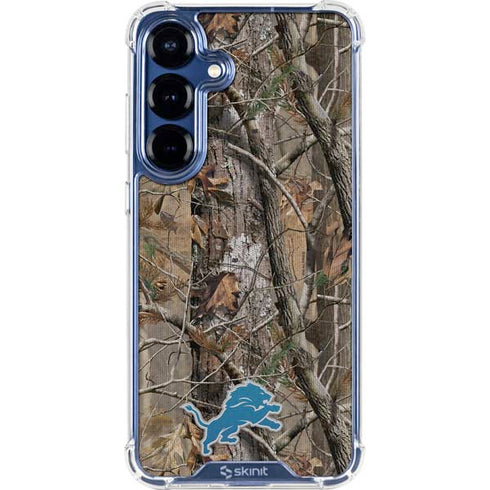 NFL Detroit Lions Realtree AP Camo Galaxy S25 Clear Case