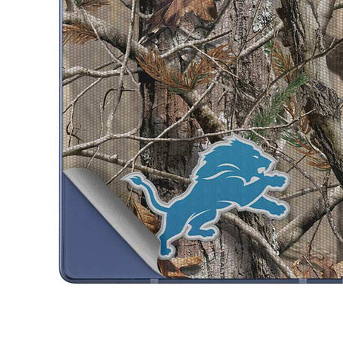 NFL Detroit Lions Realtree AP Camo Galaxy Z Fold6 Skin