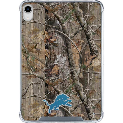 NFL Detroit Lions Realtree AP Camo iPad 11th Gen (2025) Clear Case