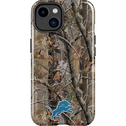NFL Detroit Lions Realtree AP Camo iPhone 15 Impact Case