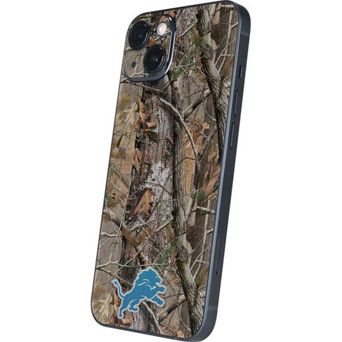 NFL Detroit Lions Realtree AP Camo iPhone 15 Skin