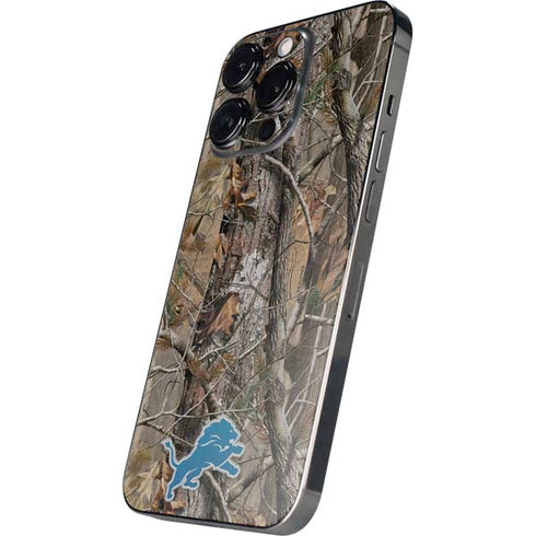 NFL Detroit Lions Realtree AP Camo iPhone 16 Pro Max Skin