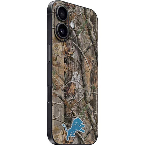 NFL Detroit Lions Realtree AP Camo iPhone 16 Skin