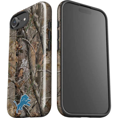 NFL Detroit Lions Realtree AP Camo iPhone 16e Impact Case