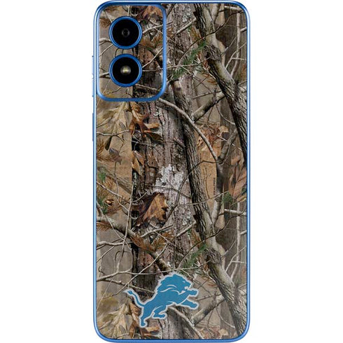 NFL Detroit Lions Realtree AP Camo Moto G Play 4G (2024) Skin