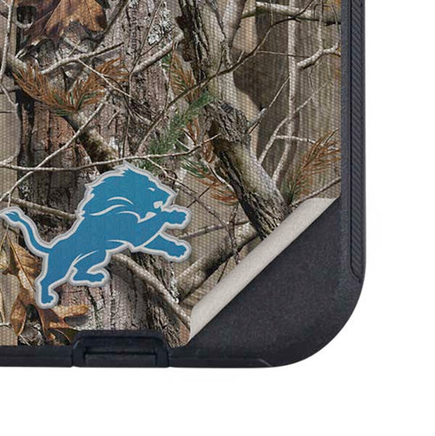 NFL Detroit Lions Realtree AP Camo Otterbox Defender iPhone Skin