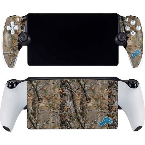 NFL Detroit Lions Realtree AP Camo PlayStation Portal Remote Player Skin