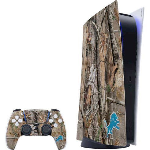 NFL Detroit Lions Realtree AP Camo PlayStation PS5 Skins