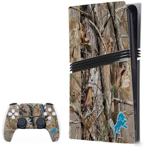 NFL Detroit Lions Realtree AP Camo PlayStation PS5 Skins