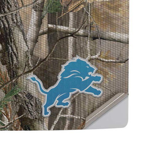 NFL Detroit Lions Realtree AP Camo PS5 Pro Disk Console Skin