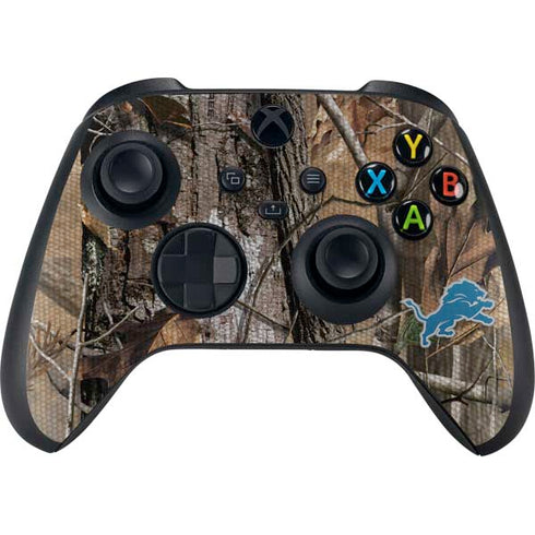 NFL Detroit Lions Realtree AP Camo Xbox Series X Bundle Skin