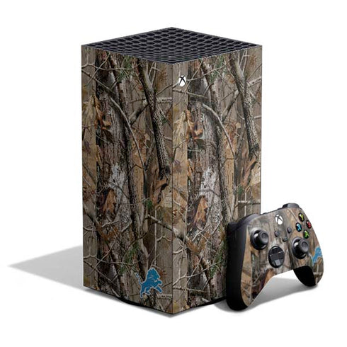 NFL Detroit Lions Realtree AP Camo XBox Series X Digital Edition Bundle Skin