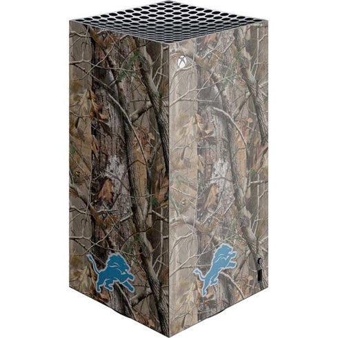 NFL Detroit Lions Realtree AP Camo XBox Series X Digital Edition Console Skin