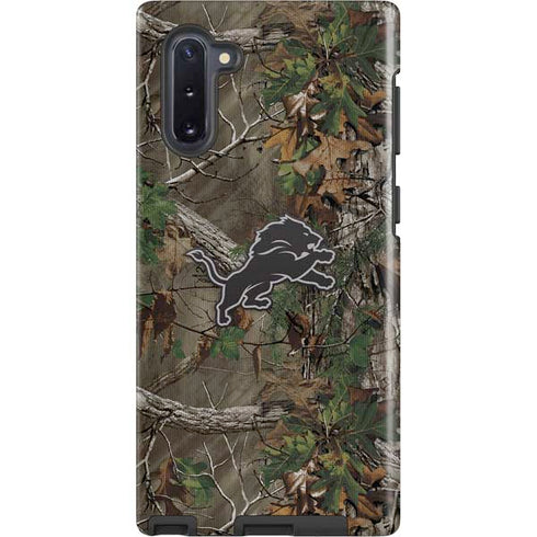 NFL Detroit Lions Realtree Xtra Green Camo Galaxy Cases