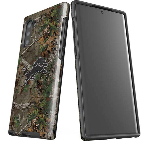 NFL Detroit Lions Realtree Xtra Green Camo Galaxy Note 10 Pro Case
