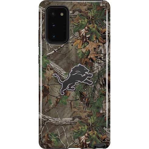NFL Detroit Lions Realtree Xtra Green Camo Galaxy Note20 5G Pro Case