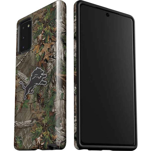 NFL Detroit Lions Realtree Xtra Green Camo Galaxy Note20 5G Pro Case