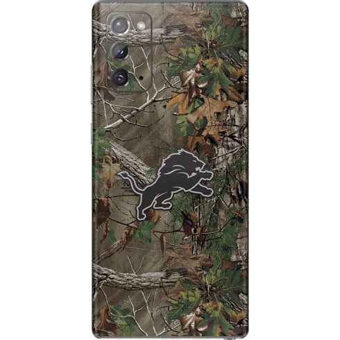 NFL Detroit Lions Realtree Xtra Green Camo Galaxy Note20 5G Skin