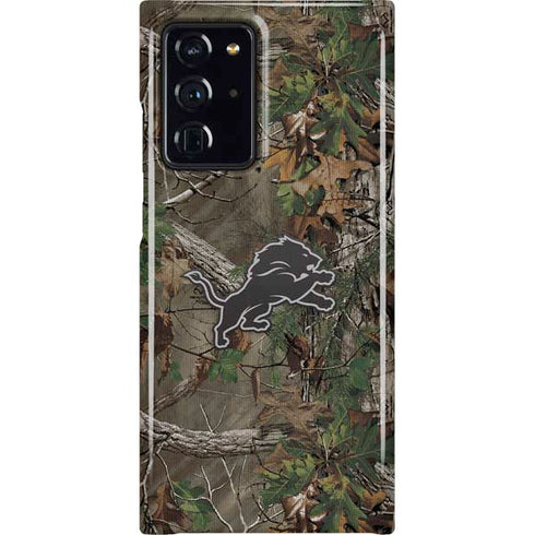 NFL Detroit Lions Realtree Xtra Green Camo Galaxy Cases