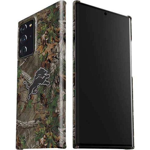 NFL Detroit Lions Realtree Xtra Green Camo Galaxy Note20 Ultra 5G Lite Case