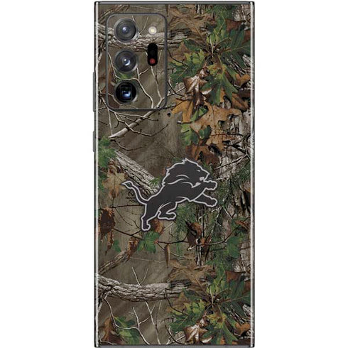 NFL Detroit Lions Realtree Xtra Green Camo Galaxy Note20 Ultra 5G Skin