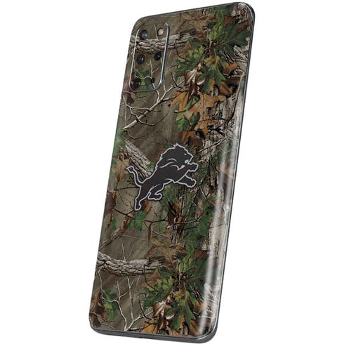 NFL Detroit Lions Realtree Xtra Green Camo Galaxy S20 Plus Skin