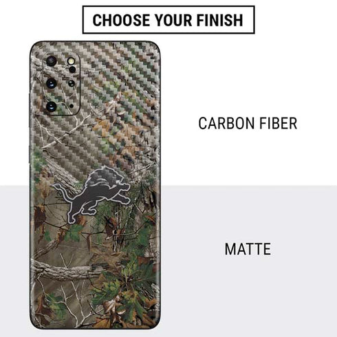 NFL Detroit Lions Realtree Xtra Green Camo Galaxy S20 Plus Skin