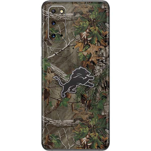 NFL Detroit Lions Realtree Xtra Green Camo Galaxy S20 Skin