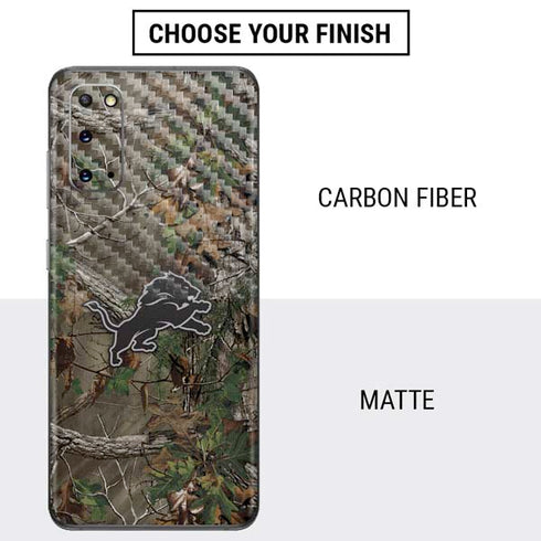 NFL Detroit Lions Realtree Xtra Green Camo Galaxy S20 Skin