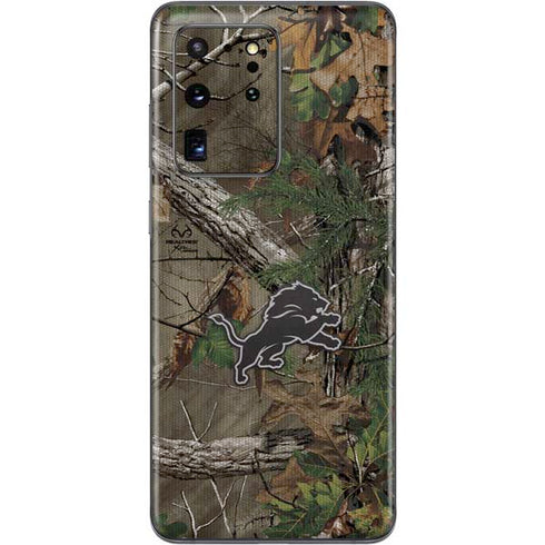 NFL Detroit Lions Realtree Xtra Green Camo Galaxy S20 Ultra 5G Skin