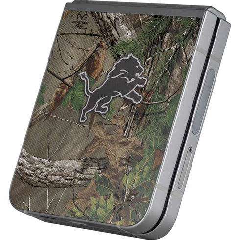 NFL Detroit Lions Realtree Xtra Green Camo Galaxy Z Flip6 Skin