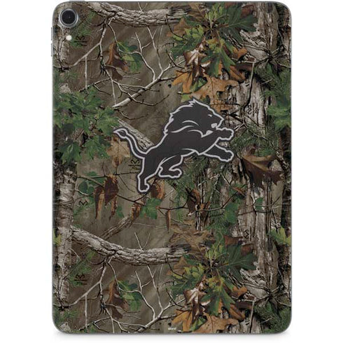 NFL Detroit Lions Realtree Xtra Green Camo Apple iPad Pro Skin
