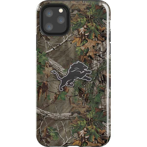 NFL Detroit Lions Realtree Xtra Green Camo iPhone Cases