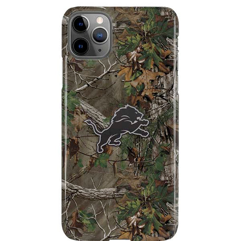 NFL Detroit Lions Realtree Xtra Green Camo iPhone Cases