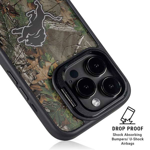 NFL Detroit Lions Realtree Xtra Green Camo iPhone 13 Pro Kickstand Case