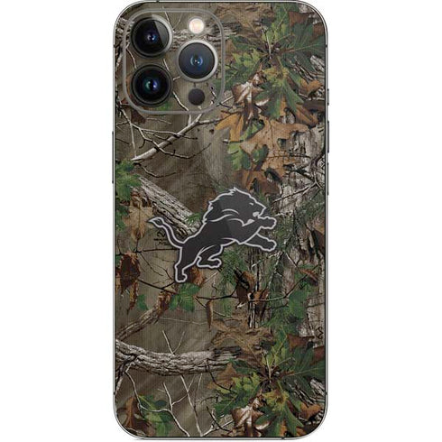 NFL Detroit Lions Realtree Xtra Green Camo iPhone 15 Pro Max Skin