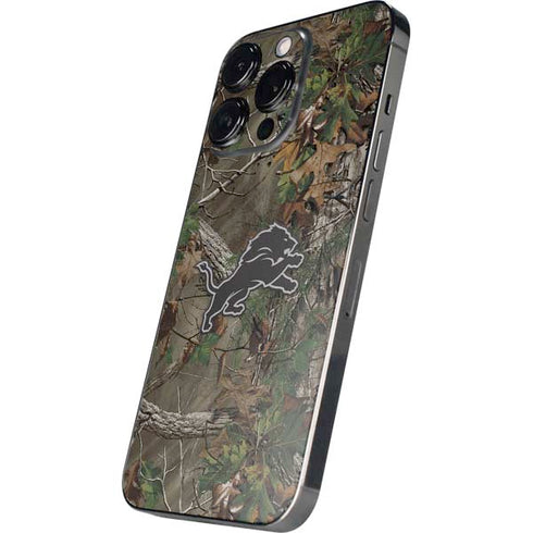 NFL Detroit Lions Realtree Xtra Green Camo iPhone 15 Pro Max Skin