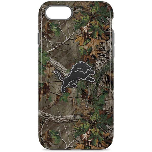 NFL Detroit Lions Realtree Xtra Green Camo iPhone Cases