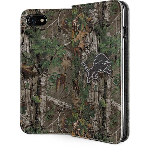 NFL Detroit Lions Realtree Xtra Green Camo iPhone Cases
