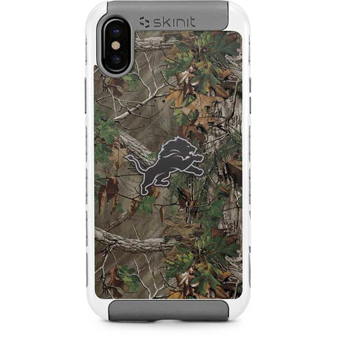 NFL Detroit Lions Realtree Xtra Green Camo iPhone Cases
