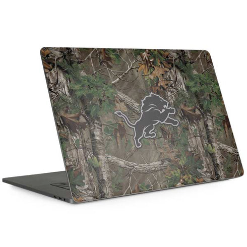 NFL Detroit Lions Realtree Xtra Green Camo MacBook Skins