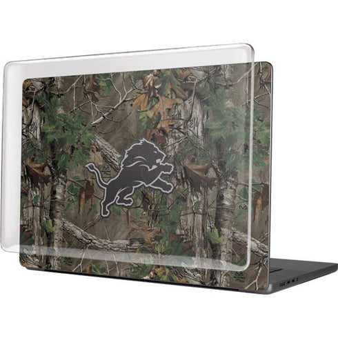 NFL Detroit Lions Realtree Xtra Green Camo MacBook Cases