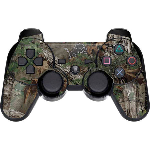 NFL Detroit Lions Realtree Xtra Green Camo PS3 Dual Shock wireless controller Skin