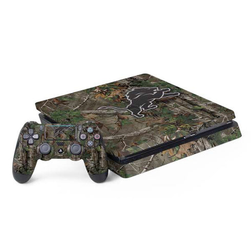 NFL Detroit Lions Realtree Xtra Green Camo PlayStation PS4 Skins