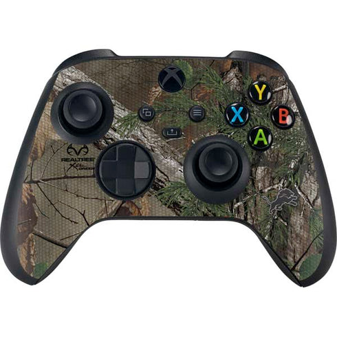 NFL Detroit Lions Realtree Xtra Green Camo Xbox Series X Skins